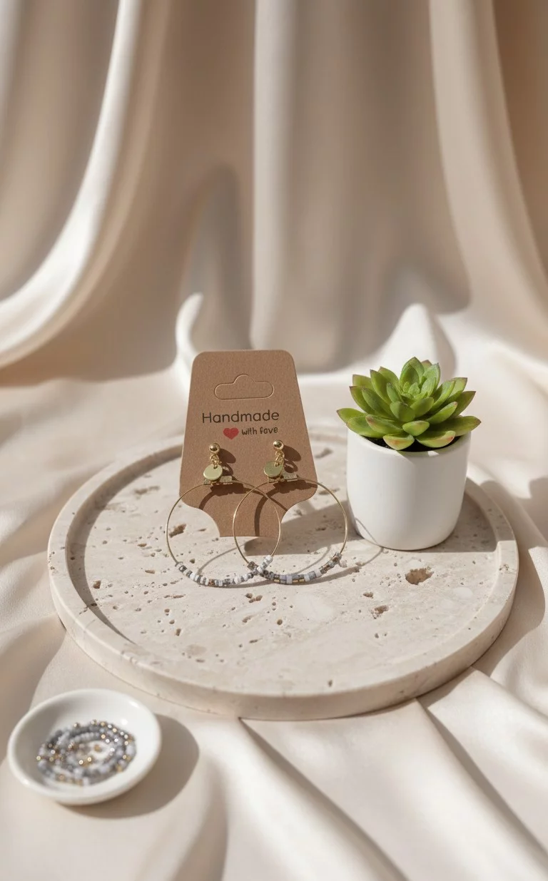 Créoles Artisanales "Nuances Minérales"