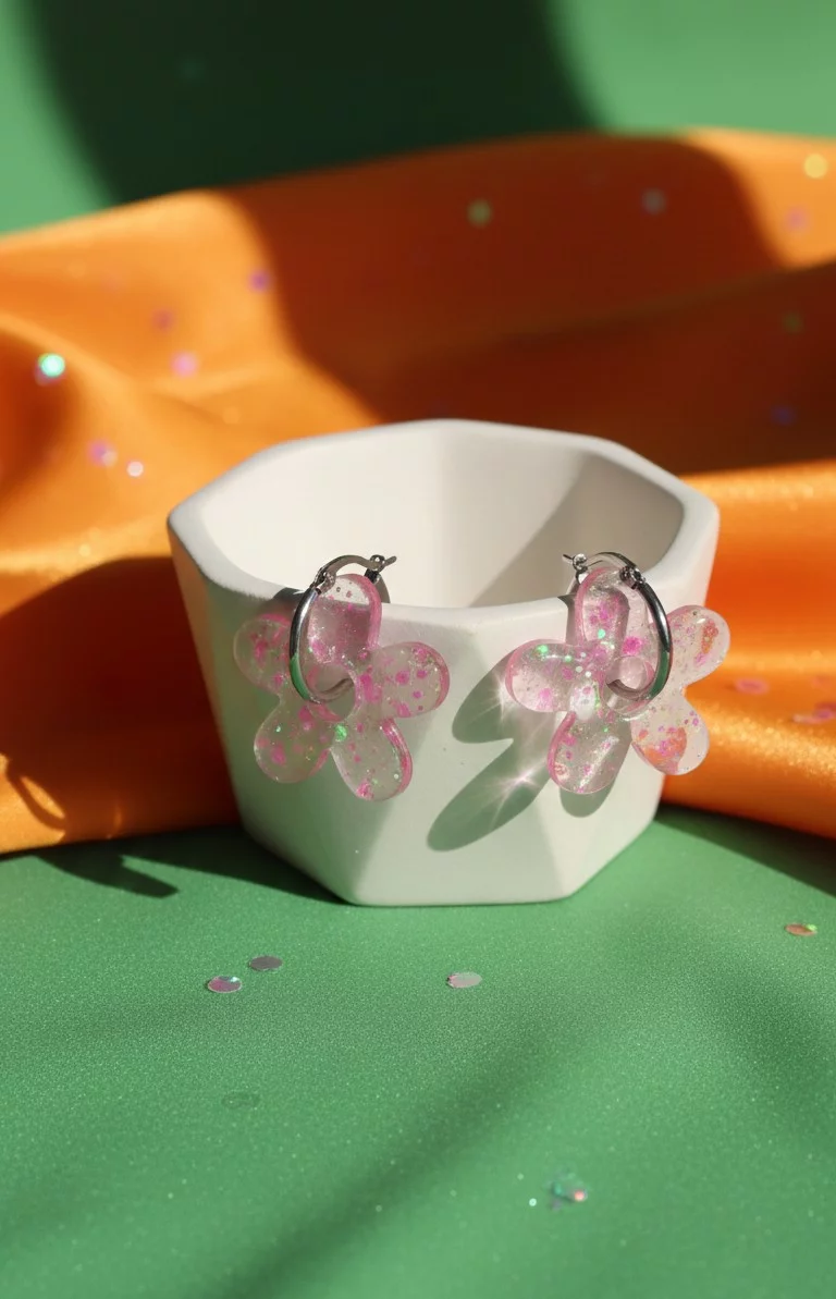 Boucles d'Oreilles "Y2K Flower Power"