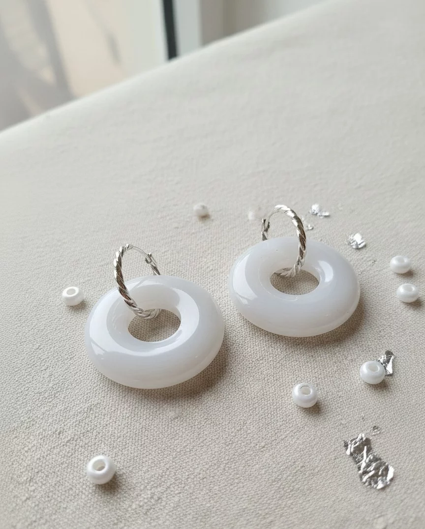 Dormeuses "Épure de Jade"